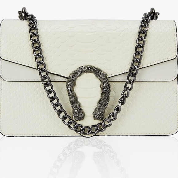 Crossbody bag snake print chain… - Picture 6 of 6